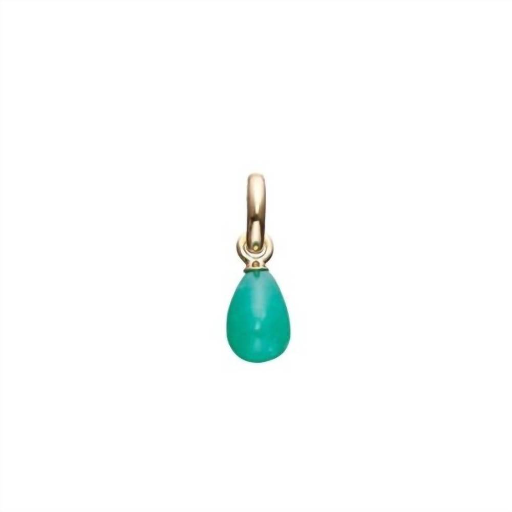 NEW STORY JEWELLERY women's chrysopras drop pendant in gold plated